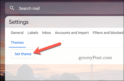 Nustatyti „Gmail“ temos mygtuką
