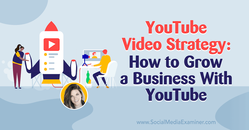 „YouTube“ vaizdo įrašų strategija: kaip išauginti verslą naudojant „YouTube“, pateikiant Sunny Lenarduzzi įžvalgas socialinės žiniasklaidos rinkodaros tinklalaidėje.