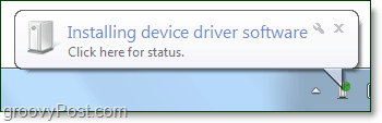 palaukite, kol „Windows 7“ baigs diegti „Bluetooth“ įrenginio tvarkykles