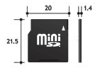 „miniSD“ kortelė