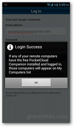 „pocketcloud-android-sign-in“