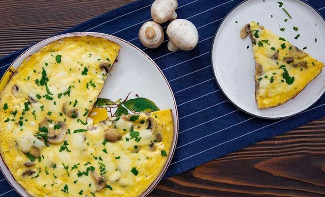 Kaip pasigaminti grybų omletą? Praktiškas ir skanus grybų omleto receptas sahurui