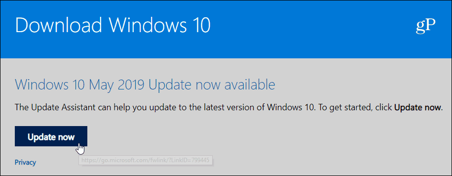 Atnaujinkite „Windows 10 1903“, 2019 m. Gegužės mėn