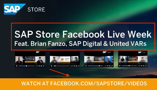 SAP parduotuvė „Facebook“ savaitė
