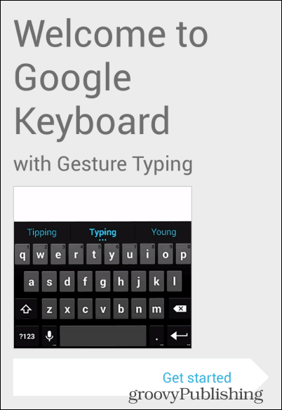 Pradėkite naudoti „Android KitKat“ klaviatūrą