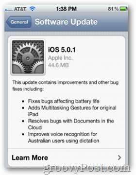 „Apple iOS 5.0.1“