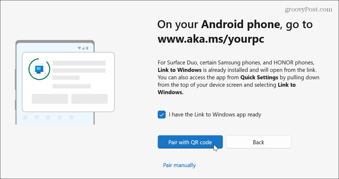 Kaip perkelti nuotraukas iš „Android“ į „Windows 11“ naudojant telefono nuorodą