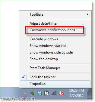 tinkinti „Windows 7“ sistemos dėklo pranešimus