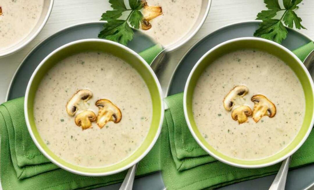 Skanios kreminės grybų sriubos receptas iš Güzide Mertcan! Gydomoji grybų sriuba