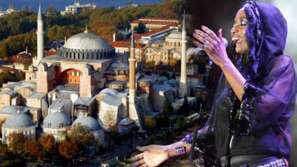 JAV dainininkės Della Miles parama Hagia Sophia pamaldoms atidaryti