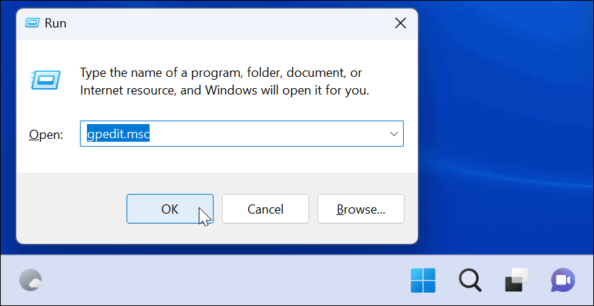 gpedit blokuoti vartotojus nuo nustatymų sistemoje „Windows 11“.