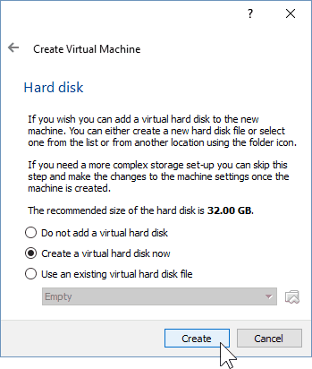 04 Nustatykite standžiojo disko dydį („Windows 10“ diegimas)