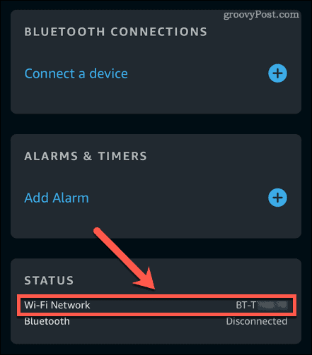 Alexa wifi tinklas
