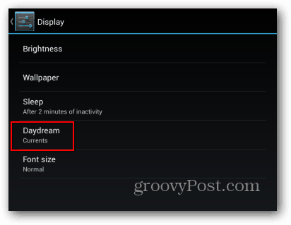 Kaip naudoti „Daydream“ funkciją „Nexus 7“
