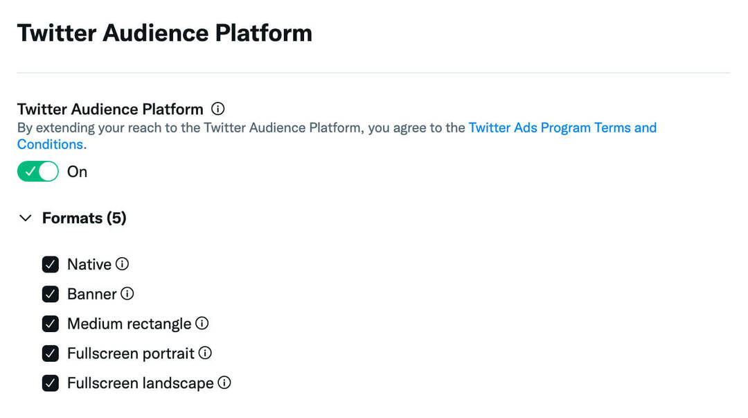 kaip padidinti „Twitter“ skelbimų mastelį, išplėsti tikslinę auditoriją, pasiekti „Twitter“ ribų, įgalinti auditoriją, platformą, skelbimų formatus, vietinę reklamjuostę, vidutinį stačiakampį, viso ekrano portretą, kraštovaizdį pavyzdys-16