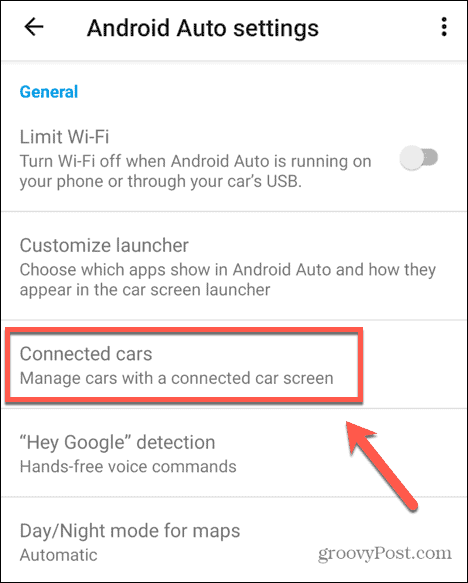 „Android“ automatiškai prijungti automobiliai