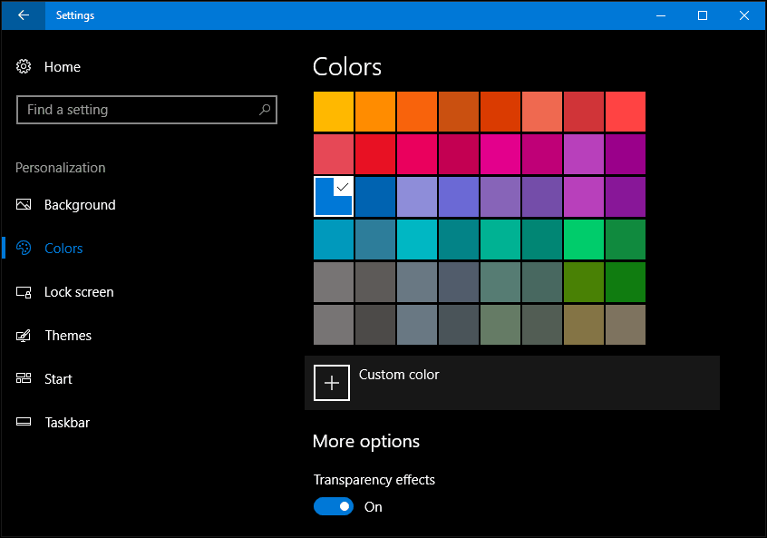 Kaip pakeisti spalvą ir išvaizdą „Windows 10“ kūrėjų naujinime