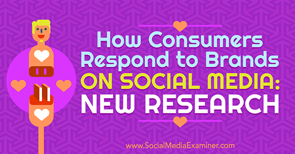 Kaip vartotojai reaguoja į prekės ženklus socialinėje žiniasklaidoje: naujas Michelle Krasniak tyrimas apie socialinės žiniasklaidos egzaminuotoją.