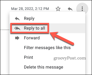 Atsakyti visiems Gmail