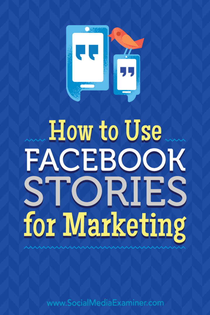 Kaip naudoti „Facebook“ istorijas, skirtas Julijai Bramble rinkodarai socialinių tinklų eksperte.