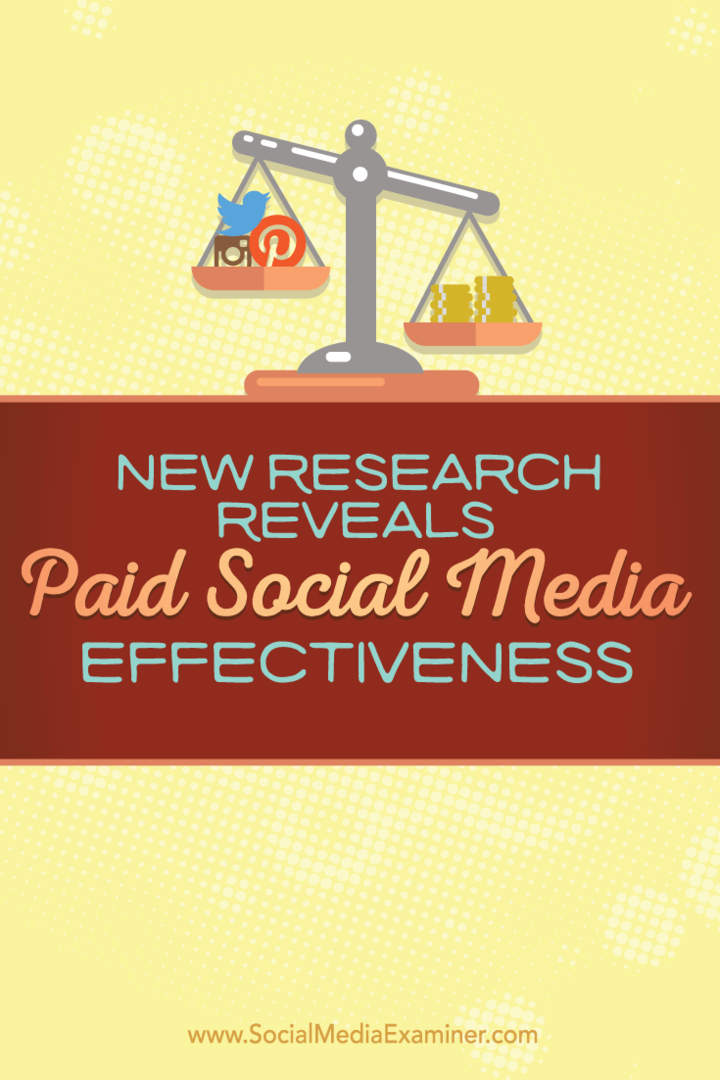 Nauji tyrimai atskleidžia mokamos socialinės žiniasklaidos efektyvumą: socialinės žiniasklaidos ekspertas