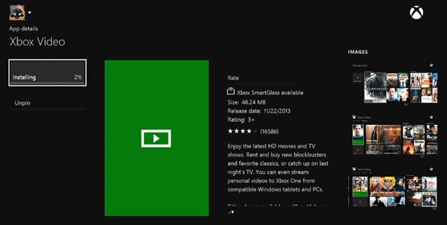 „Xbox“ vaizdo įrašų programa