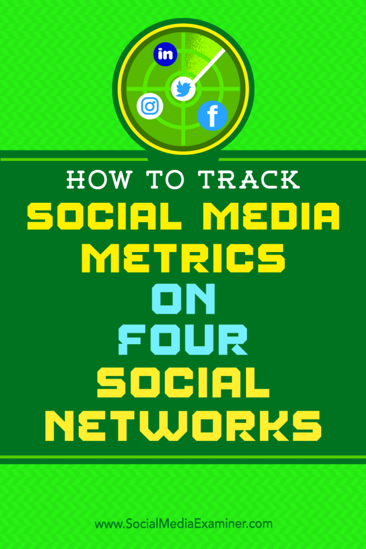 Kaip sekti socialinės žiniasklaidos metriką keturiuose socialiniuose tinkluose: socialinės žiniasklaidos ekspertas
