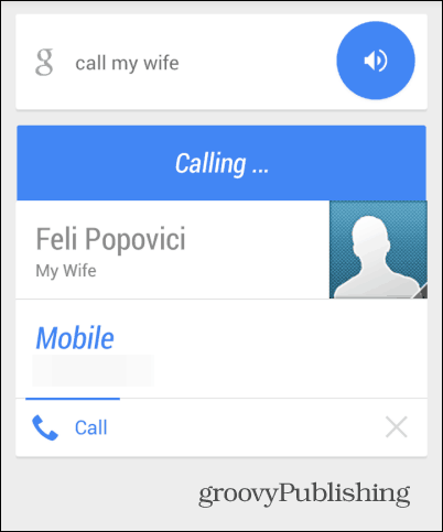 Skambinkite mamai „Google“ dabar skambinkite žmonai