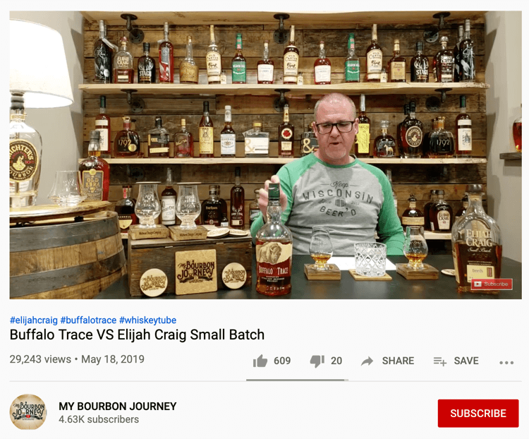 Mano „Bourbon Journey“ „YouTube“ vaizdo įrašas