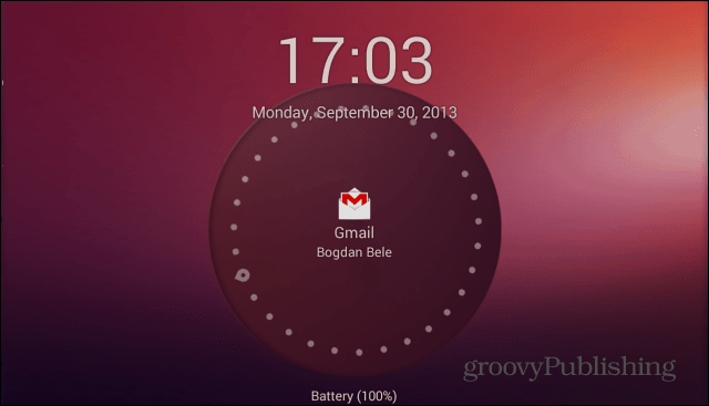 „Ubuntu Lockscreen“ pagrindinis