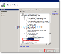 Įgalinkite „Hyper-V“ įrankių funkciją „Windows Server 2008“