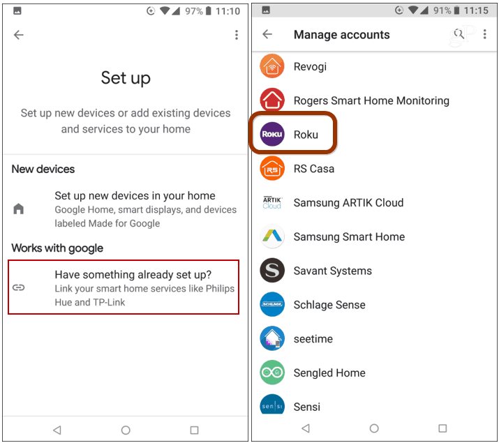 Nustatykite „Roku Google Assistant“