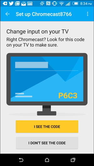 „Chromecast“ sąranka