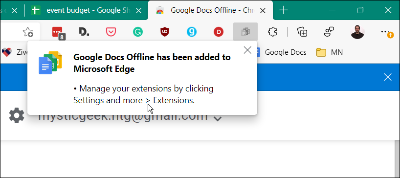 „Google“ dokumentų plėtinys neprisijungus