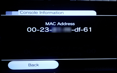 rasti Wii Mac adresą