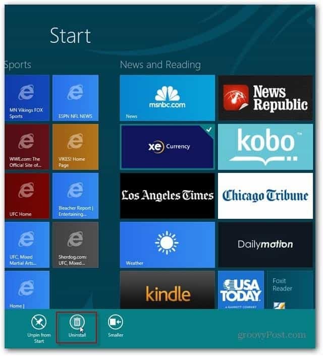 Kaip pašalinti „Windows 8“ programas
