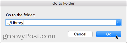 Eikite į aplanko dialogo langą „Finder“ sistemoje „Mac“