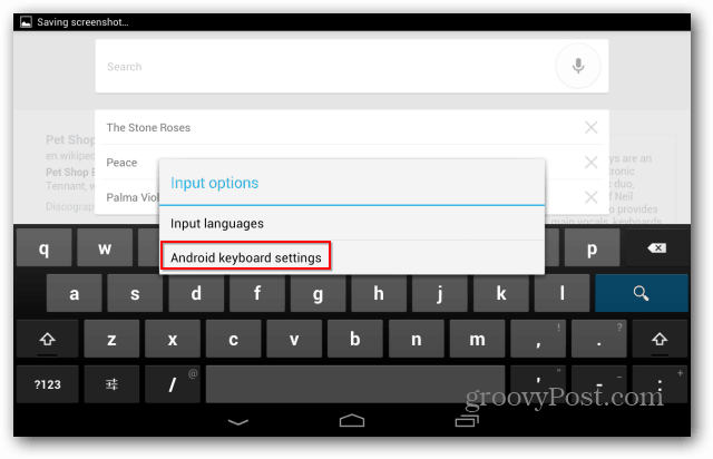 „Android“ klaviatūros nustatymai
