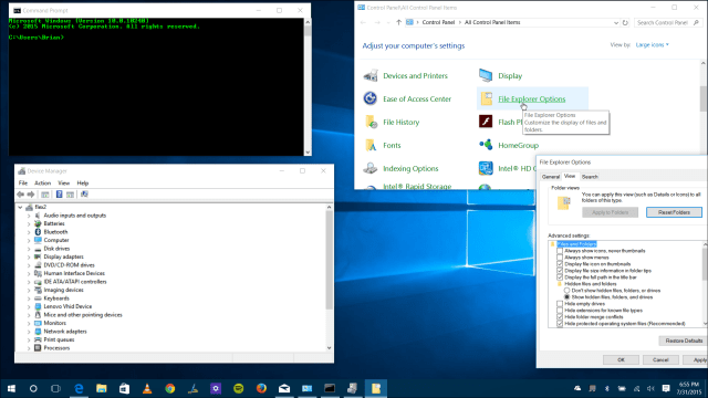 Tradicinės komunalinės paslaugos „Windows 10“