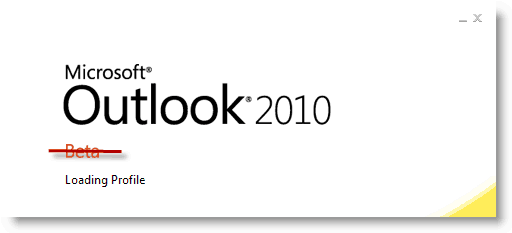 „Outlook 2010“ paleidimo data