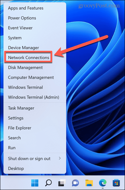 „Windows 11“ tinklo jungtys