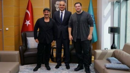 Susitikimas su kultūros ministru Ersoy Cem Yılmaz ir Şahan Gökbakar
