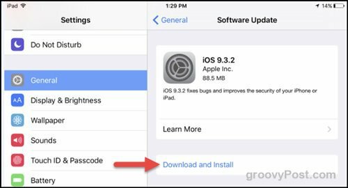 „Apple iOS 9.3.2“ atnaujinti saugos pataisą