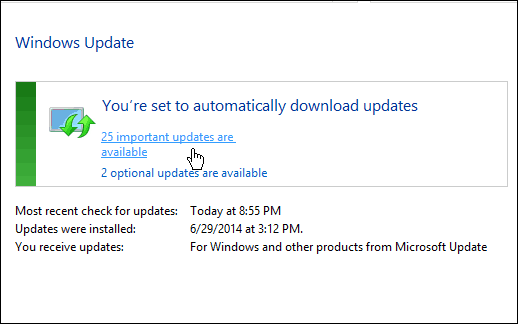Pataisykite „Windows Update“ pakabina arba sulėtina „Windows 7“