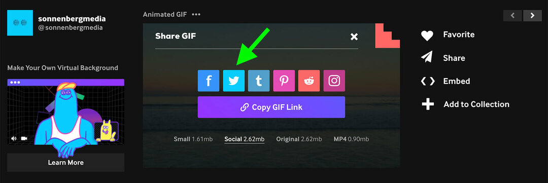 Kaip sukurti ir naudoti GIF savo „Twitter“ rinkodaroje: socialinės žiniasklaidos ekspertas