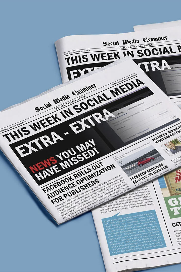 socialinės žiniasklaidos eksperto savaitės naujienos 2016 m. sausio 23 d