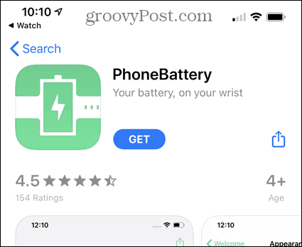 Įdiekite „PhoneBattery“ programą iš „App Store“