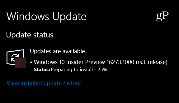 „Windows 10“ viešai neatskleista peržiūra „16273“, sukurta kompiuteriui