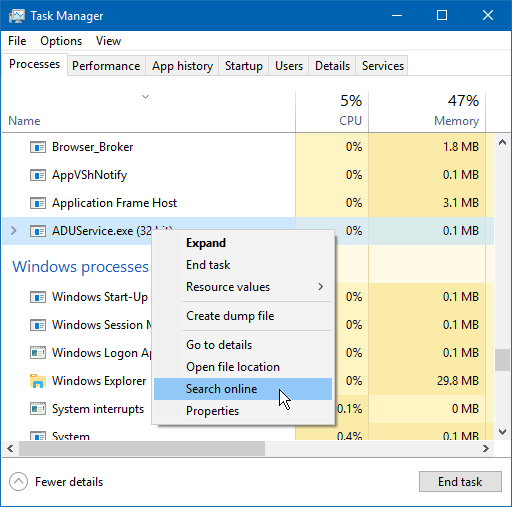 Kas yra „NisSrv.exe“ procesas „Windows“ ir kodėl jis veikia?