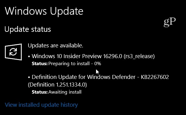 „Windows 10“ 16296
